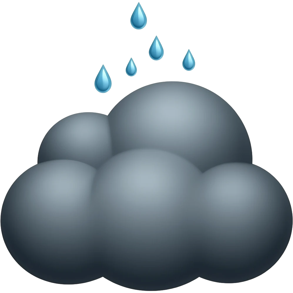 Dark cloud emoji
