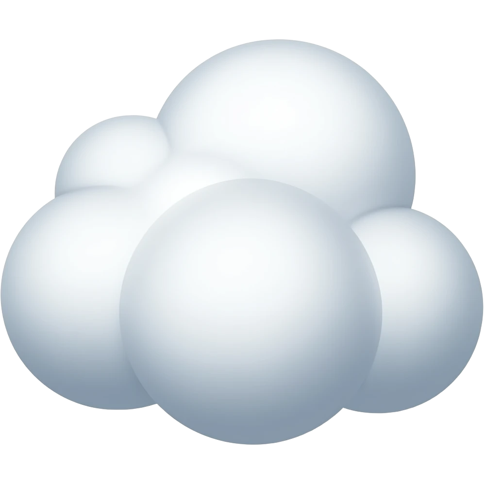 white fluffy cloud emoji