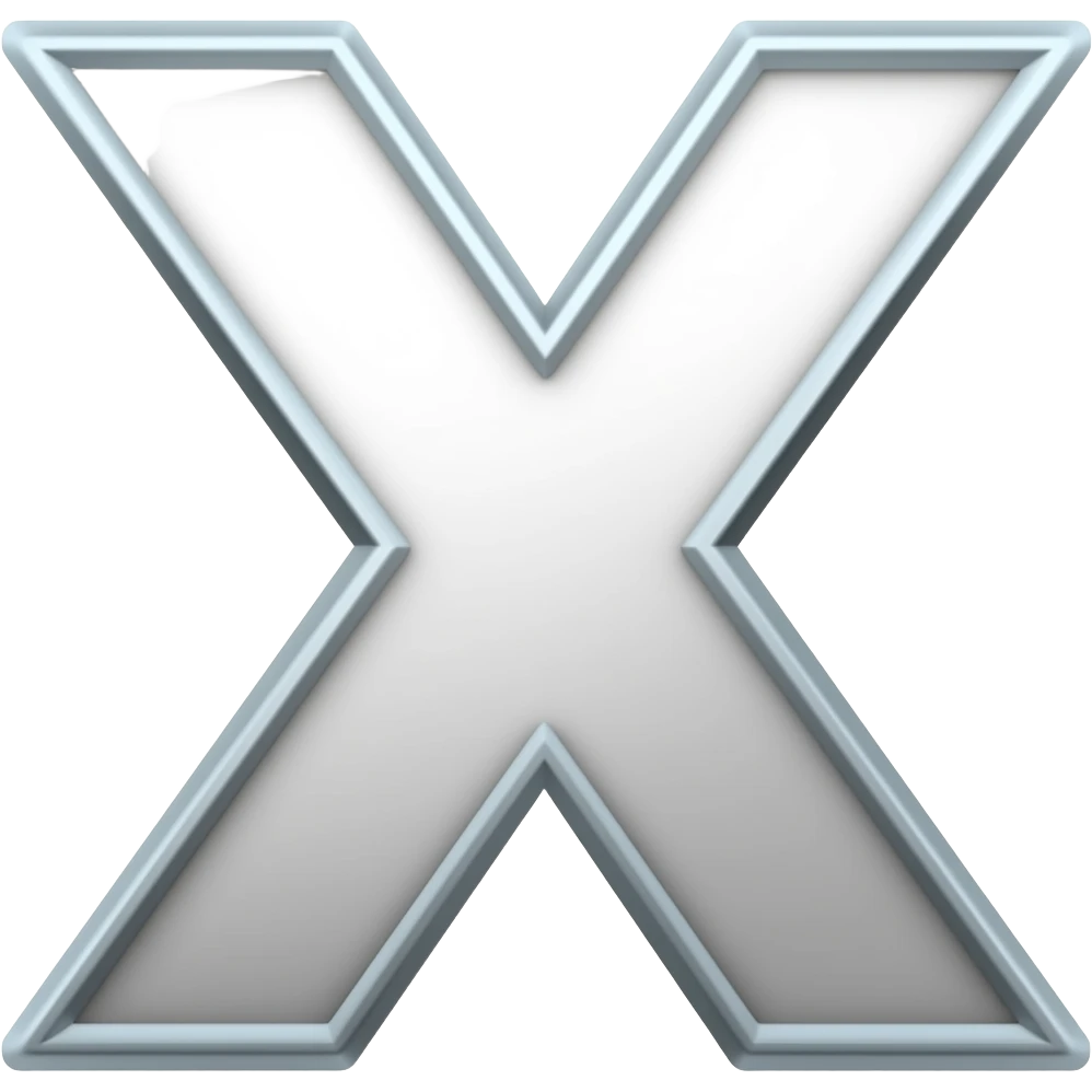 X emoji