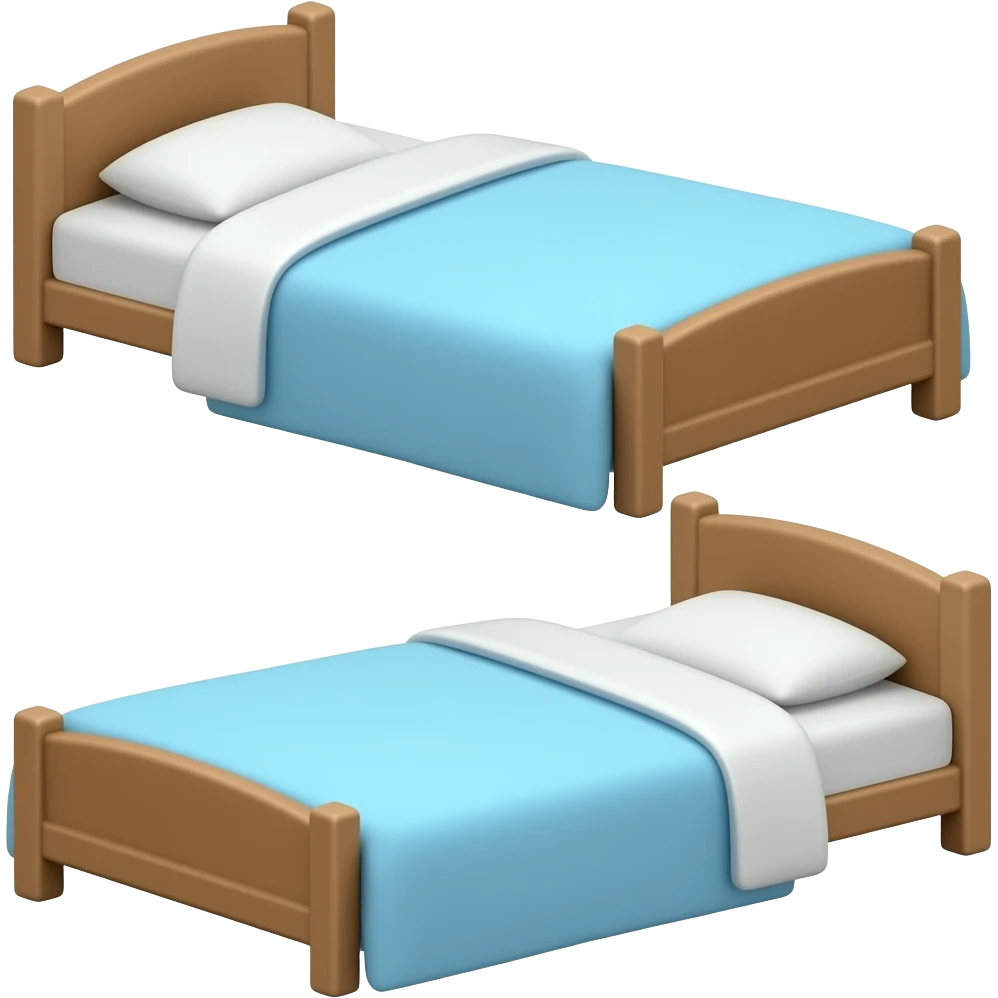 Two beds emoji