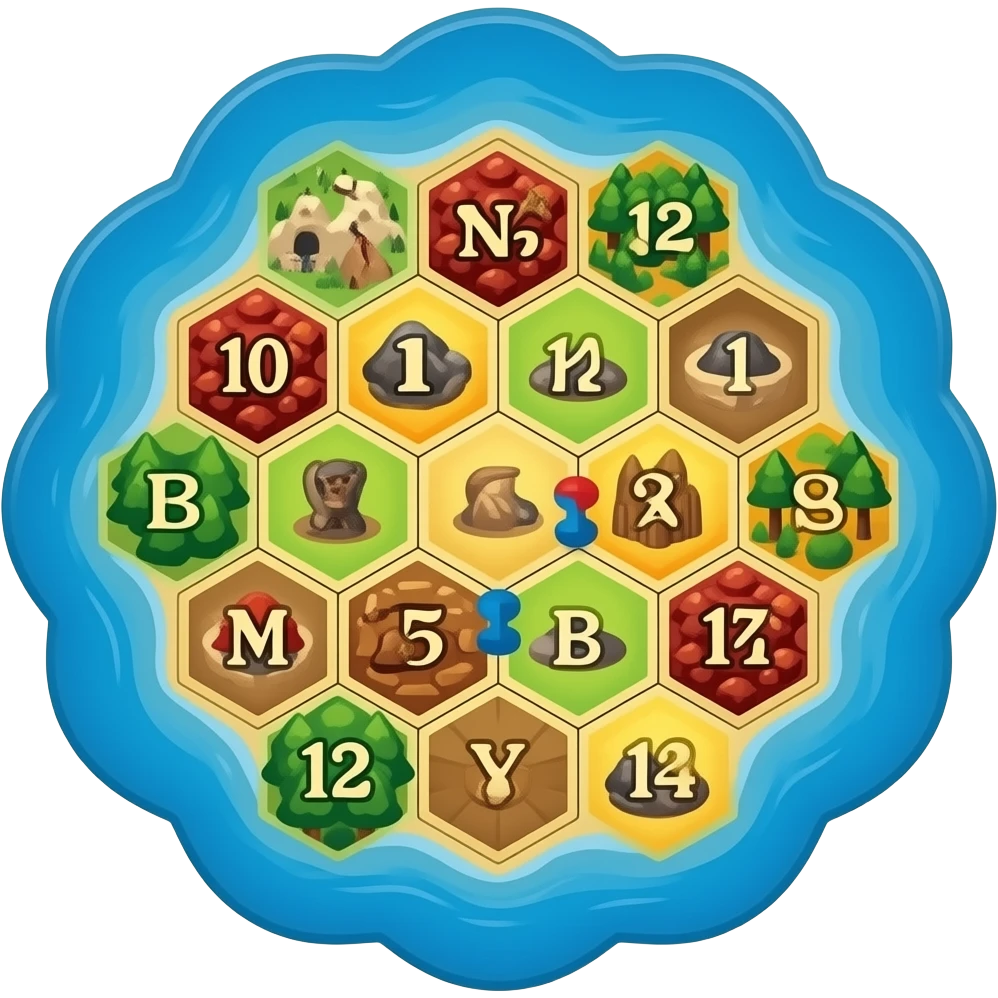 Settlers of Catan board game emoji