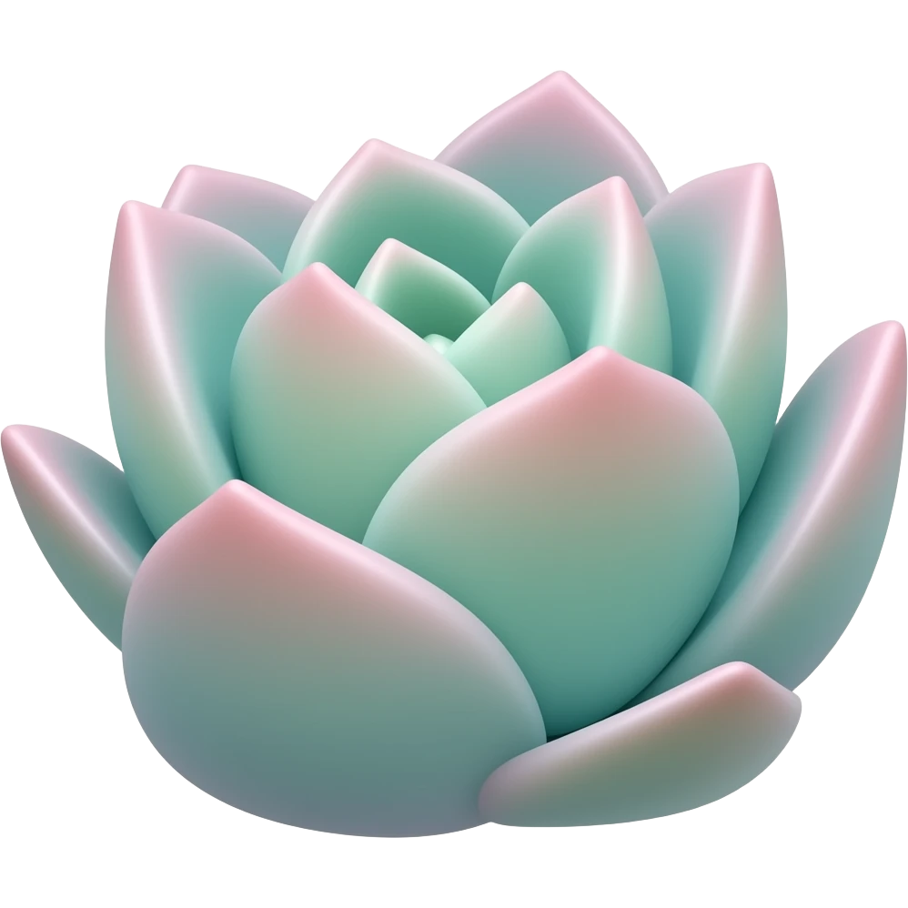 succulente pastel emoji