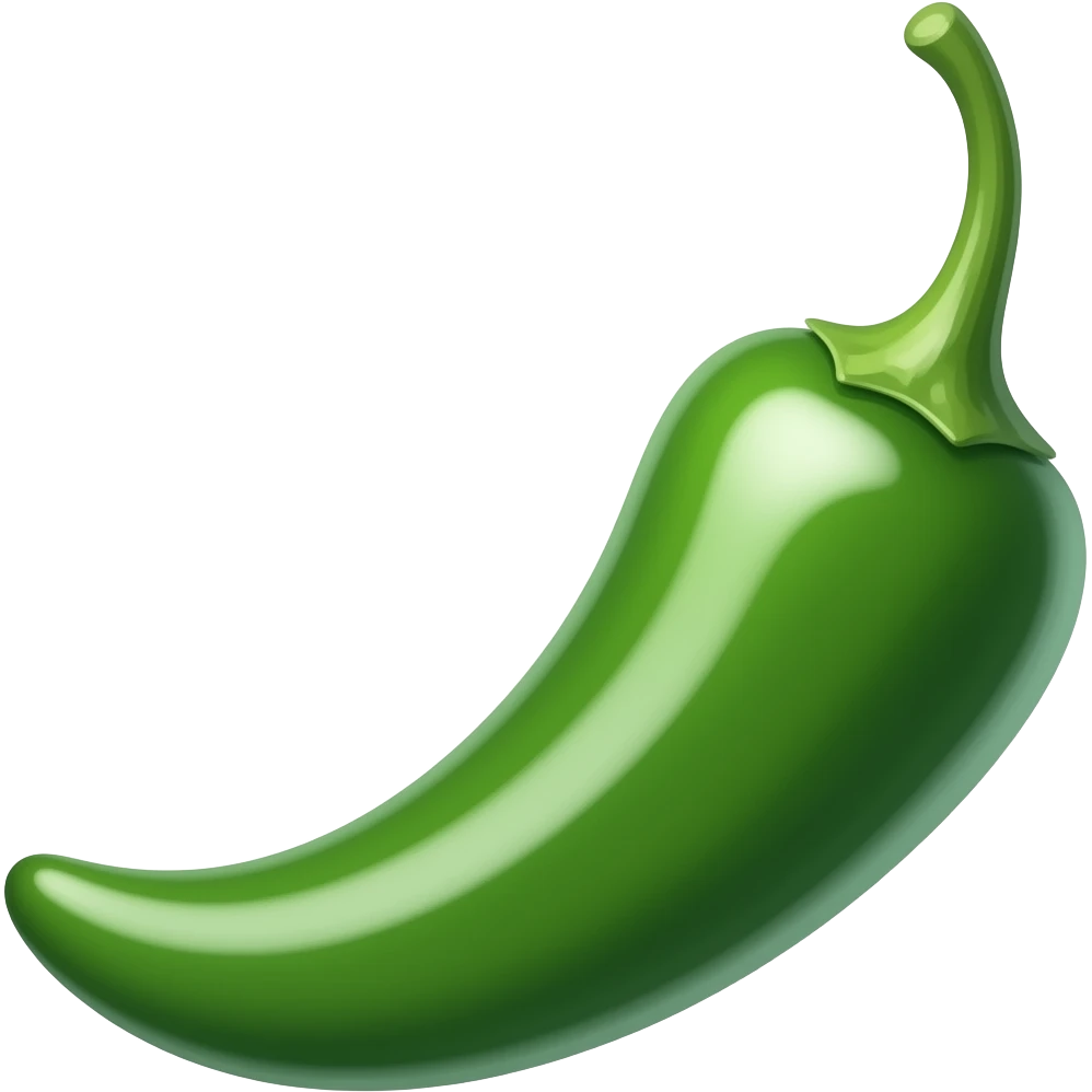 Green chilly emoji