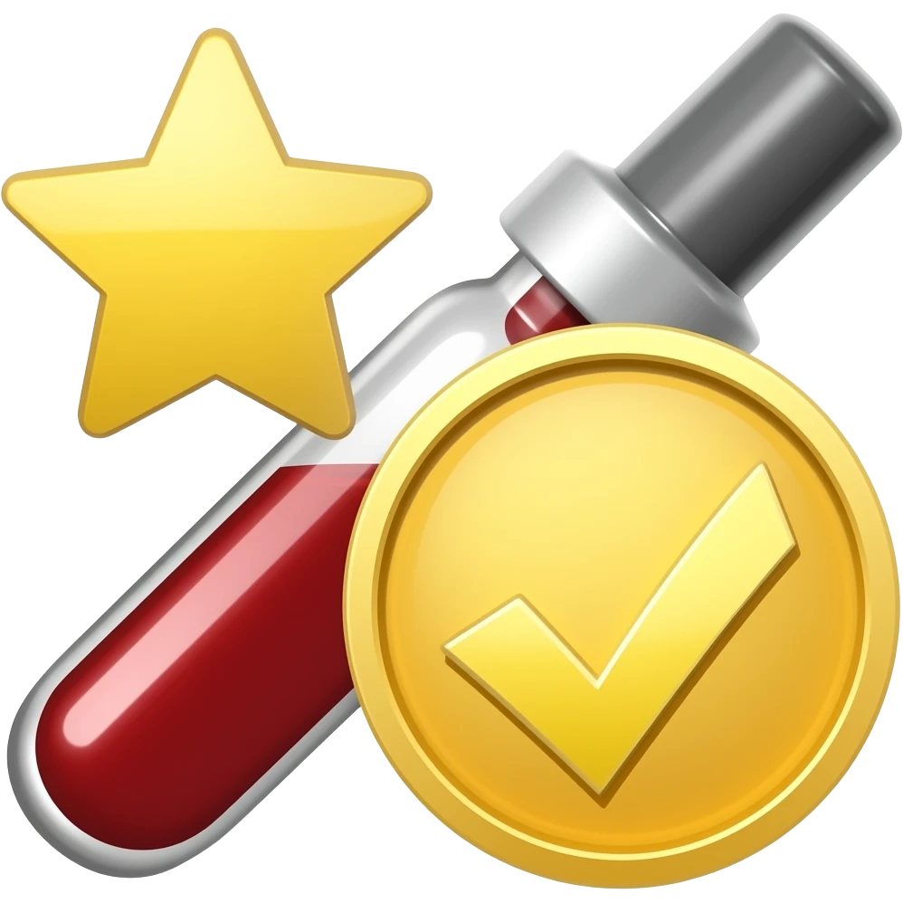 Verificado de oro blood emoji