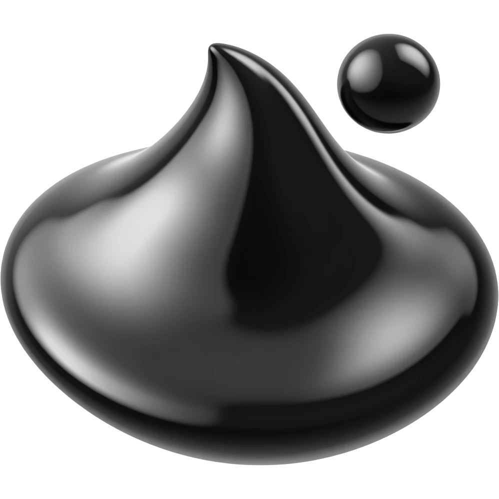 Black Ink liquid emoji