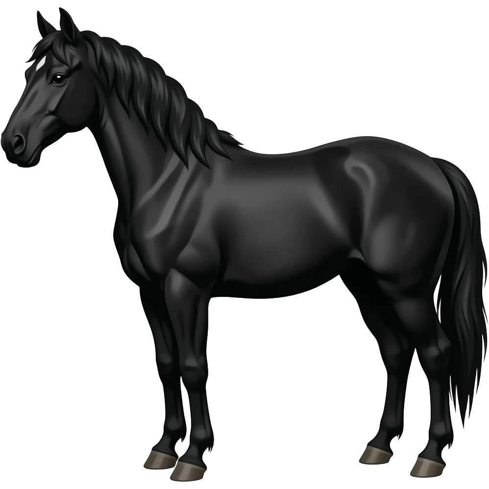 Black horse emoji