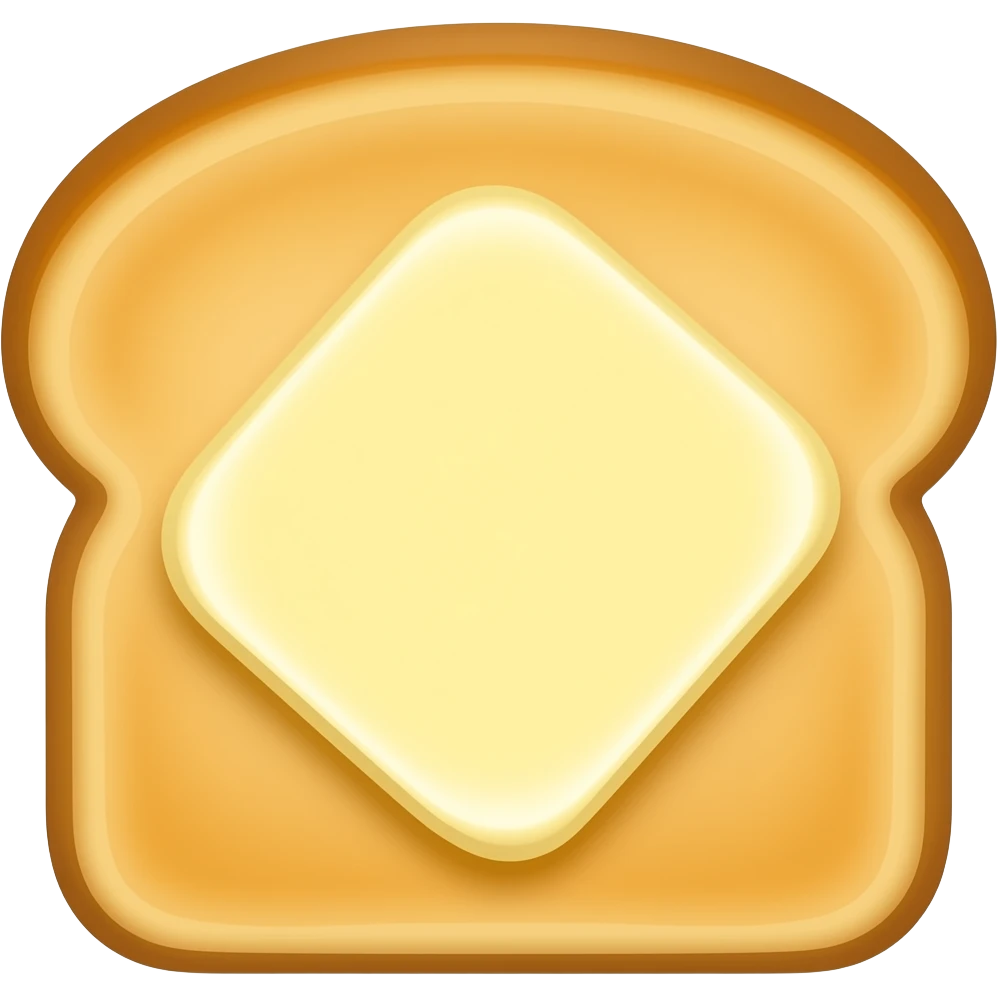 toast with butter emoji