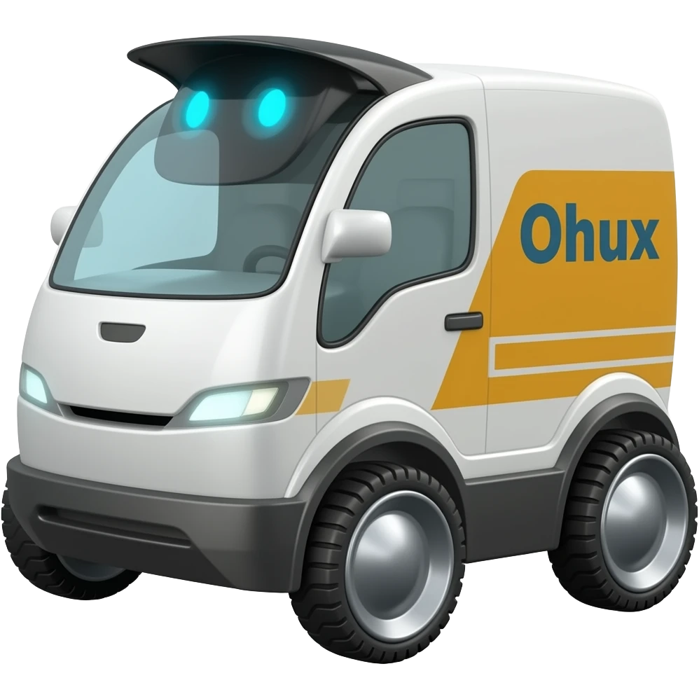 Delivery robot emoji