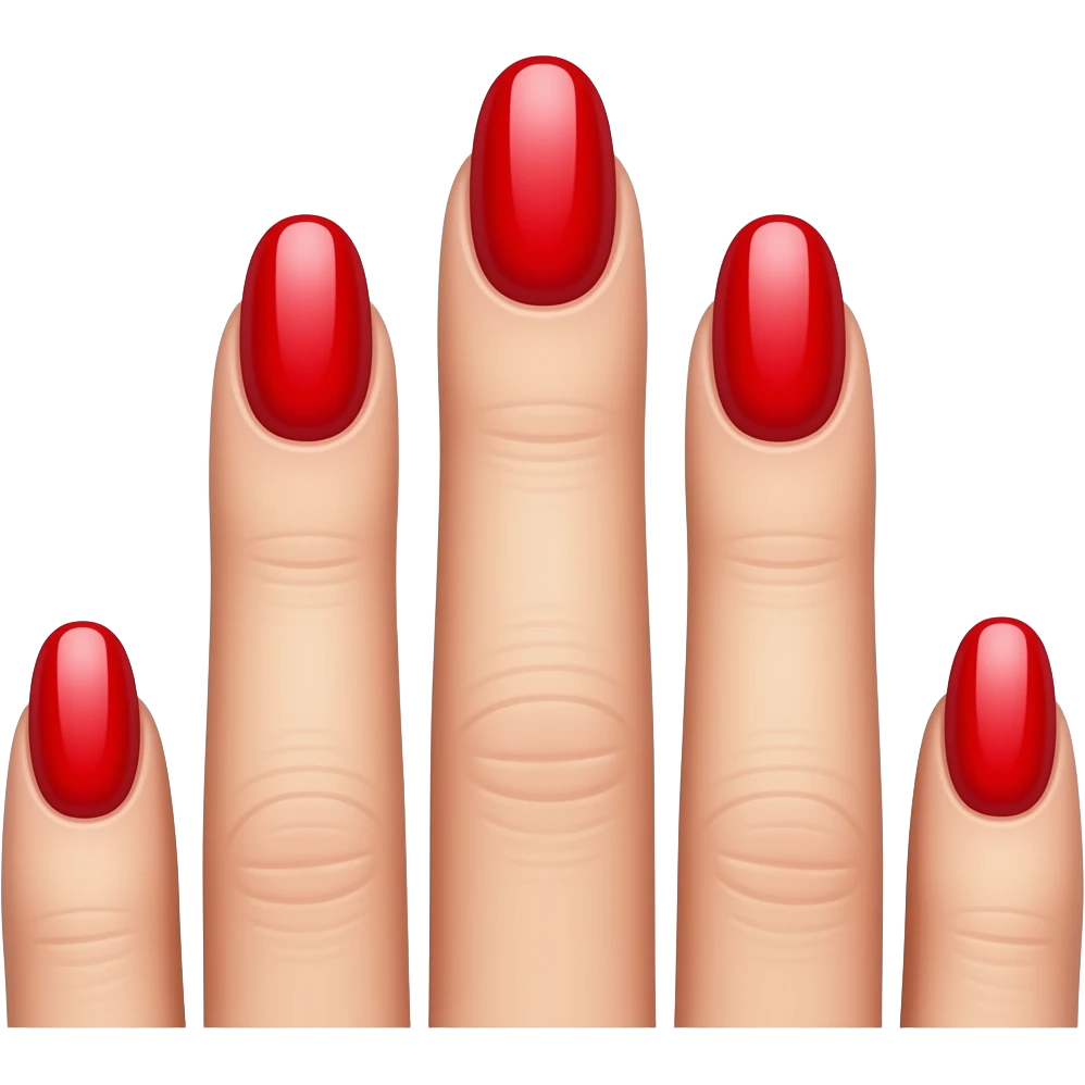 Red nails. emoji