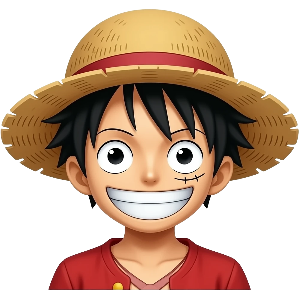 Chapeau de paille luffy emoji