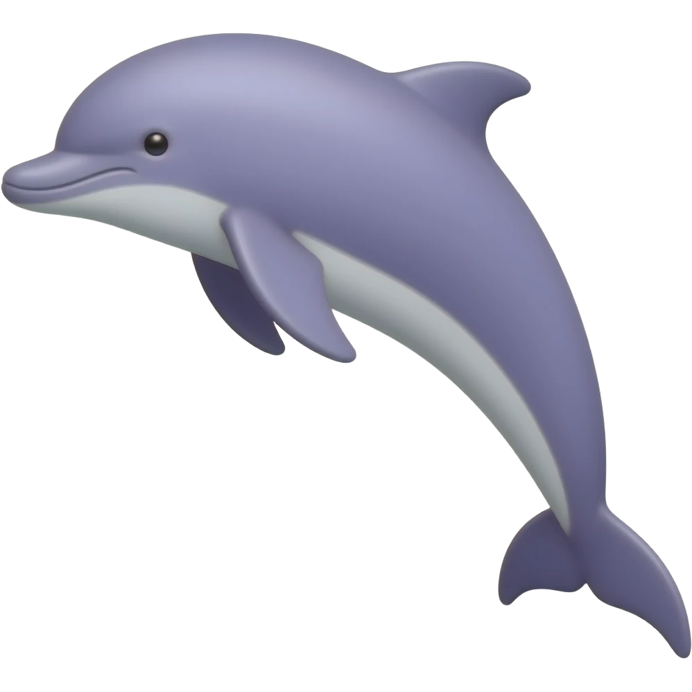 Lavender dolphin emoji