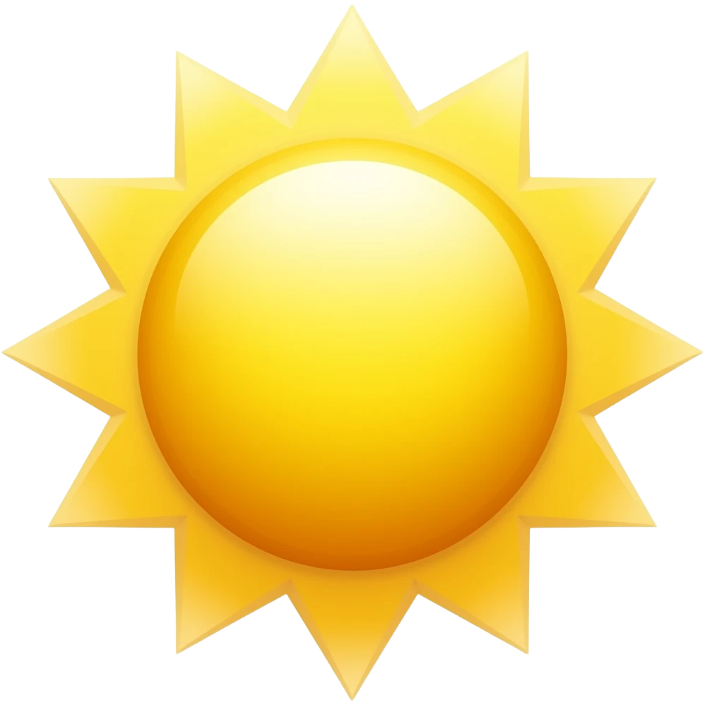 sun rays emoji