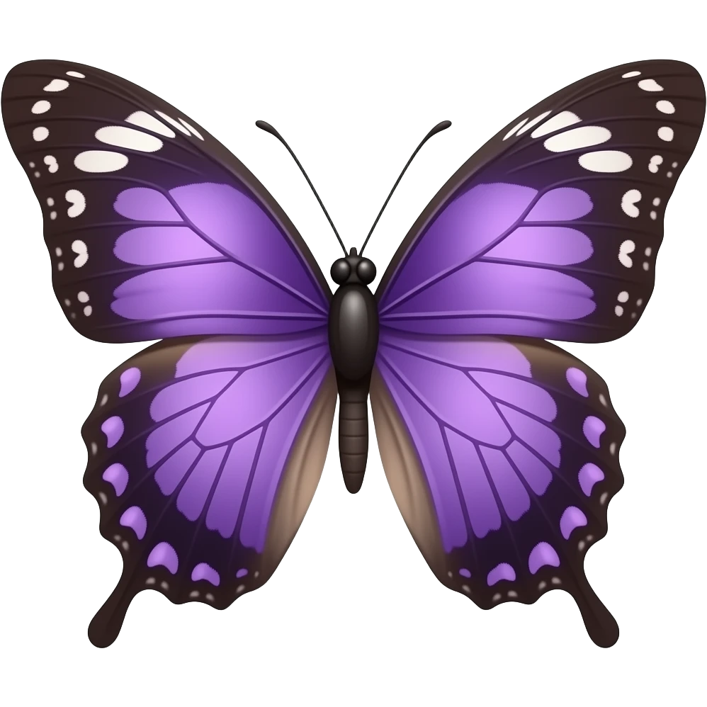 Purple butterfly emoji emoji