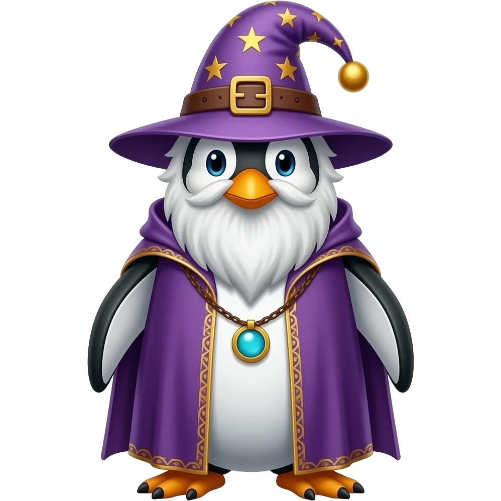 Penguin Wizard emoji