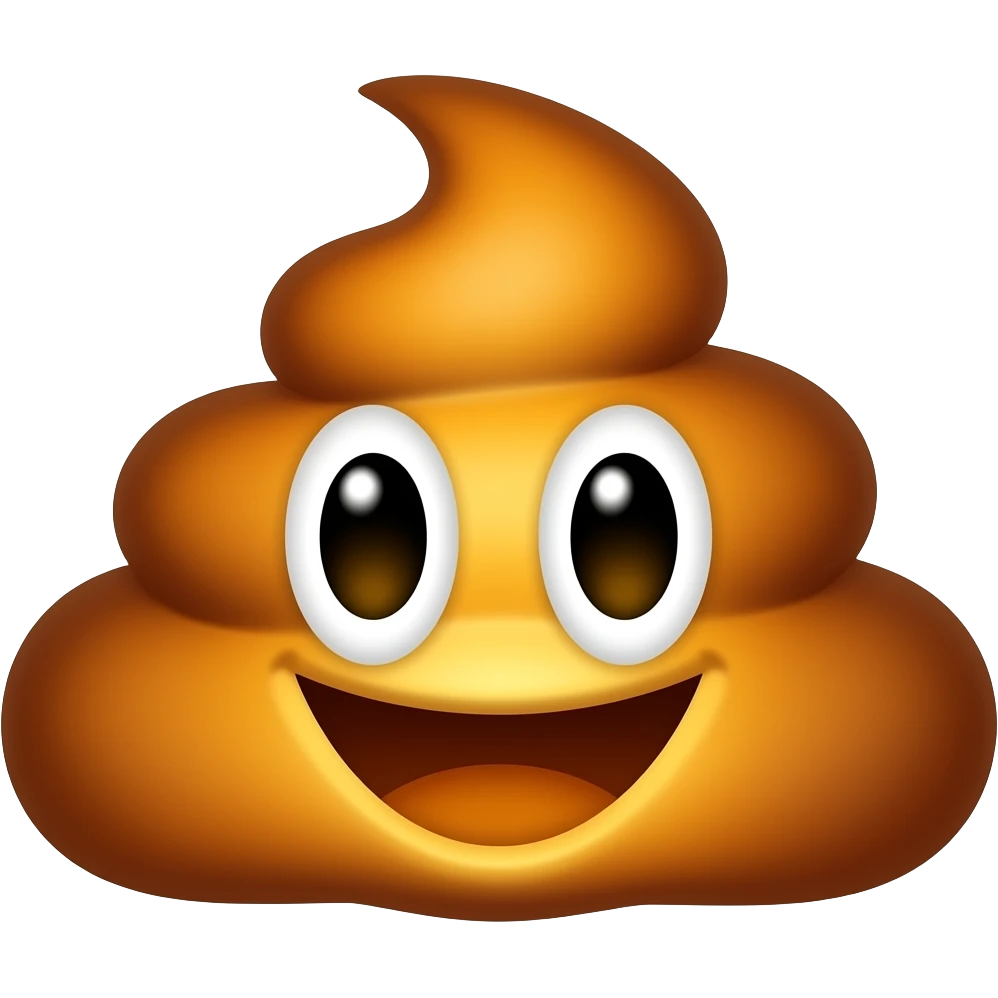 Fire poop emoji