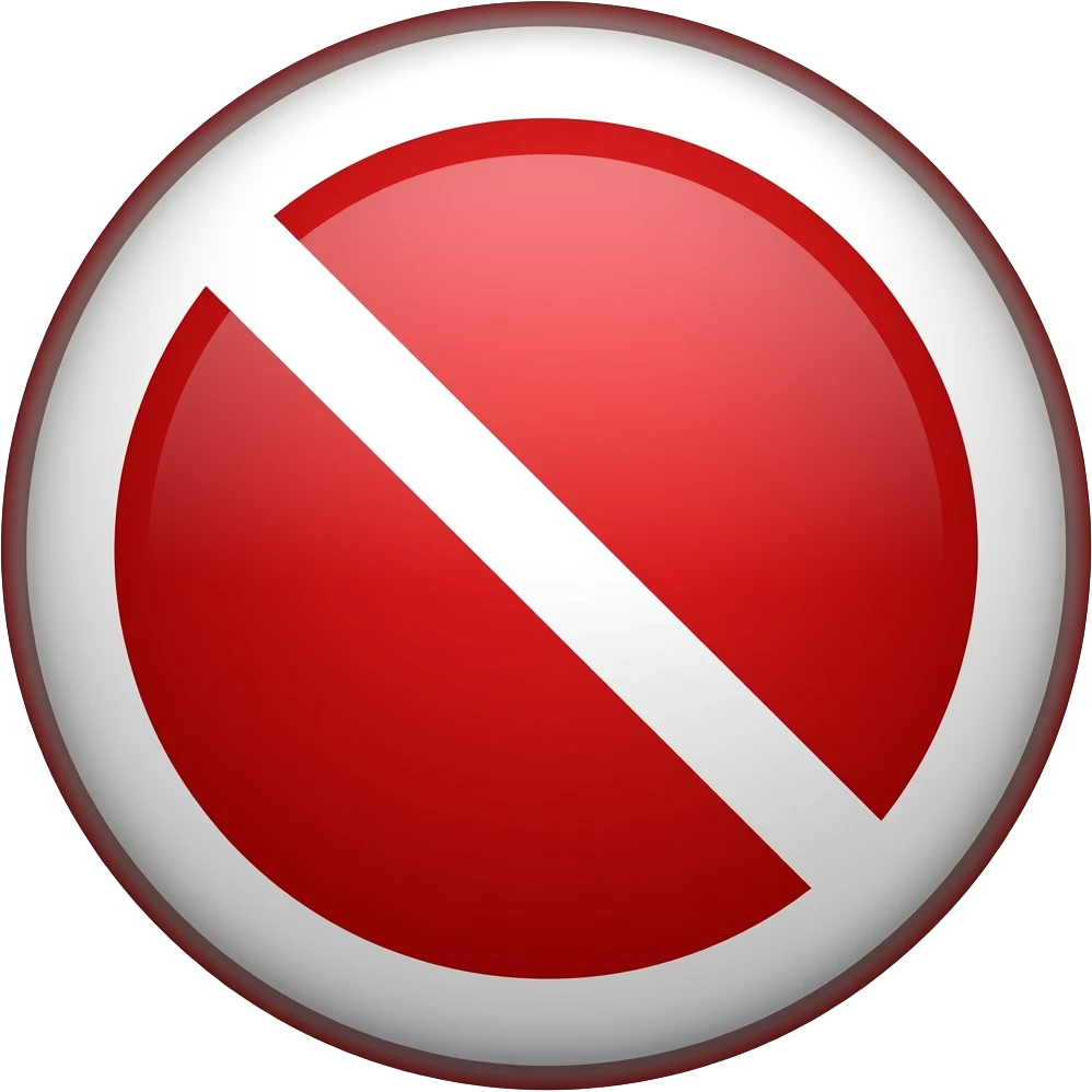 no entry emoji