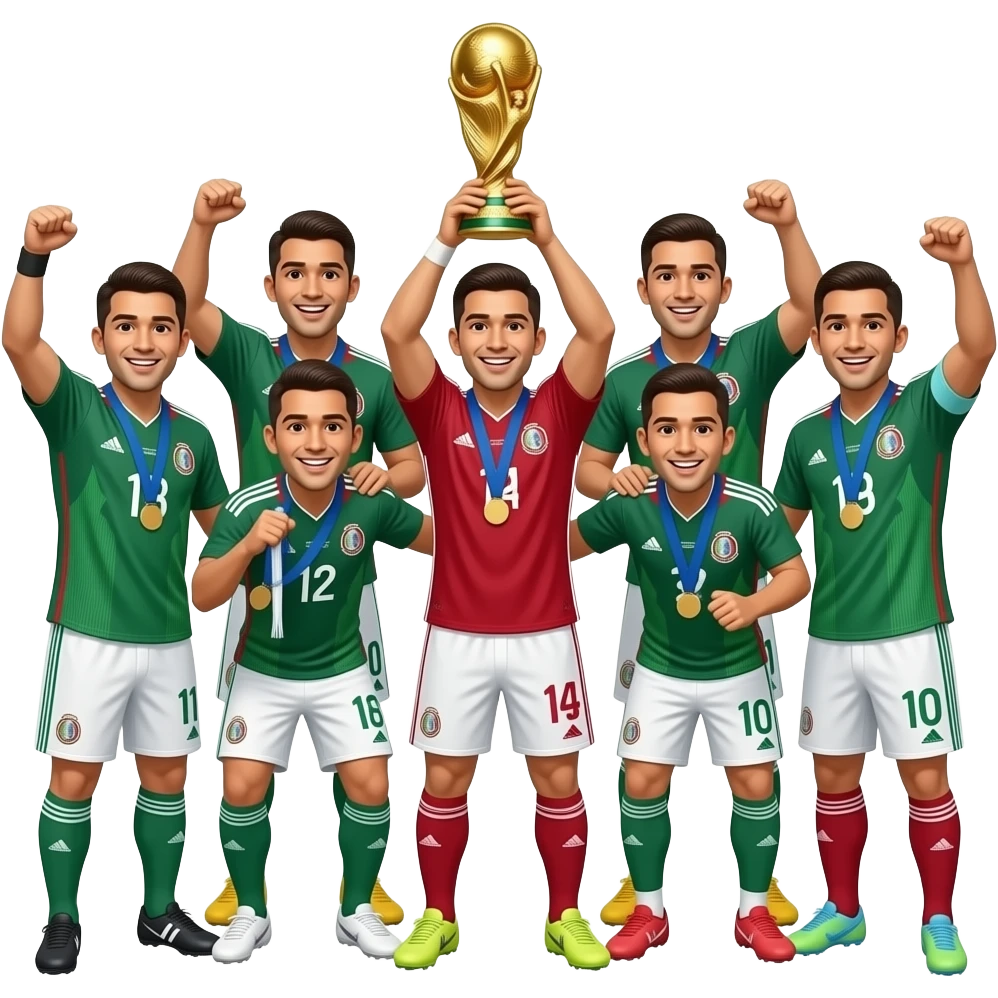 mexico won the World Cup trophy emoji