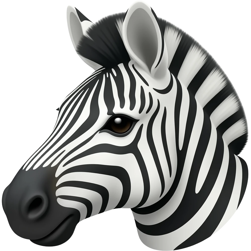Zebra face emoji