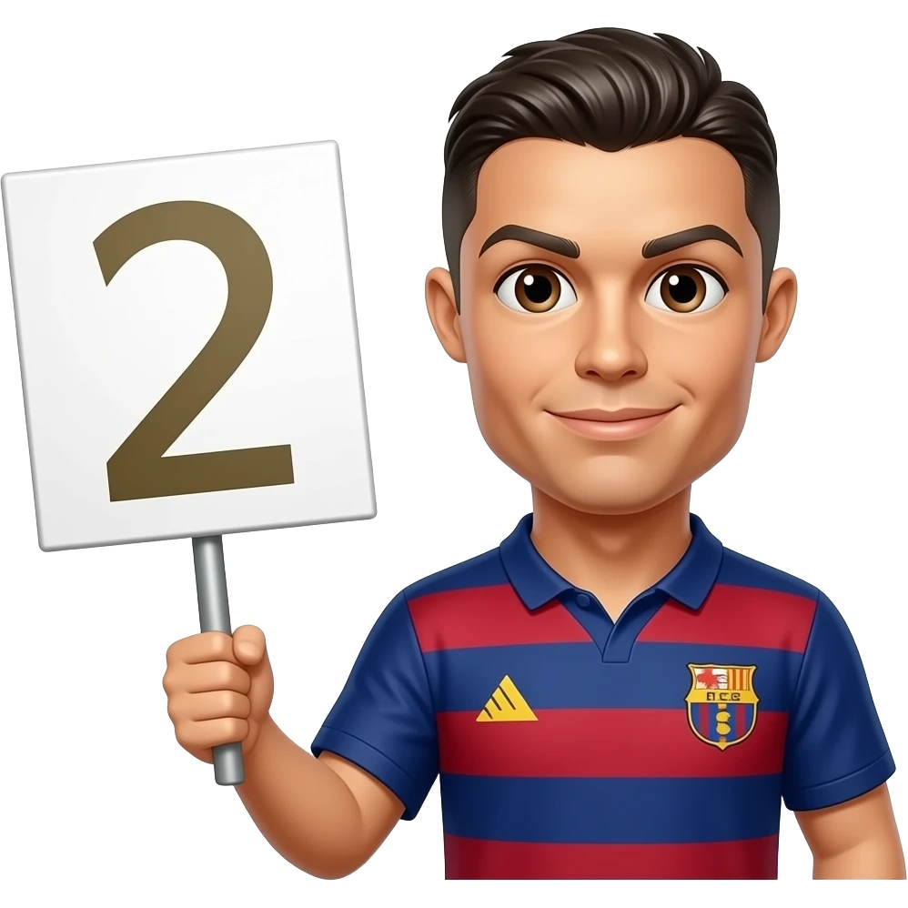 ronaldo 2 işareti emoji
