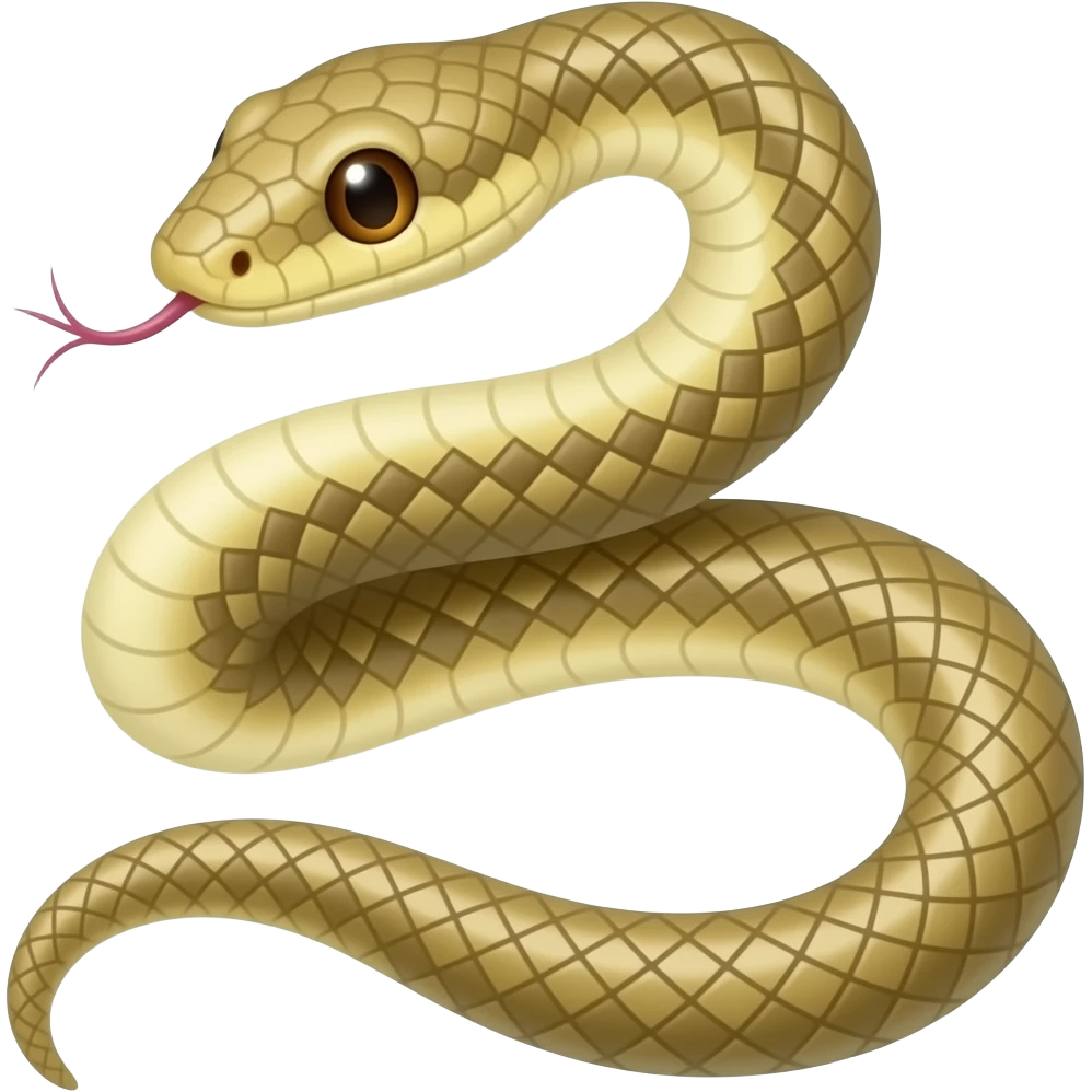 small stretched-out snake emoji