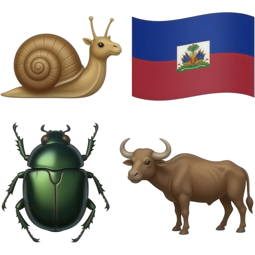 🐞🐌🫎🐝🦐🐃🇭🇹 emoji