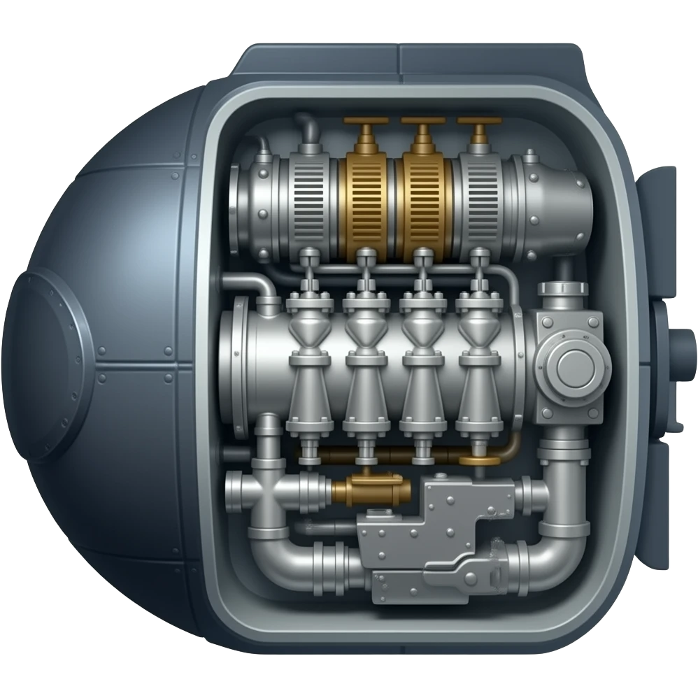 Submarine Engine side full view emoji