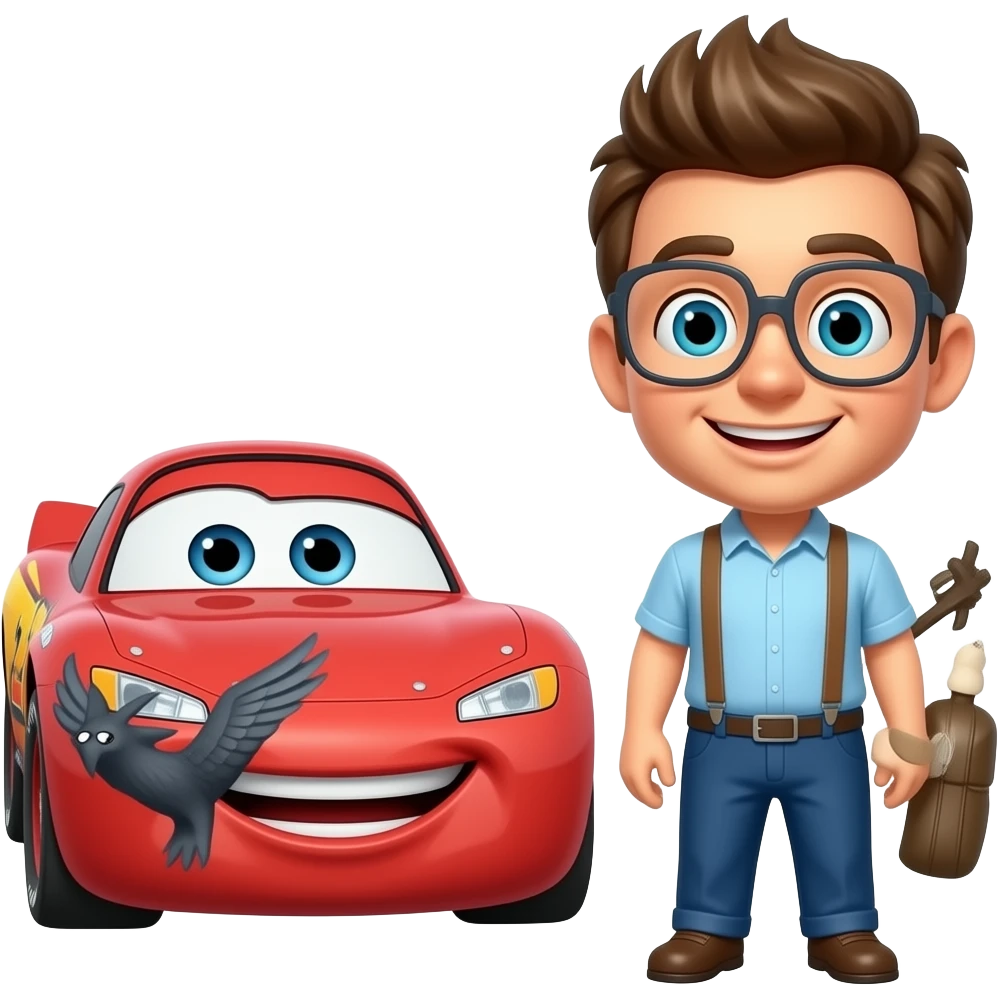 Flash McQueen et Martin emoji