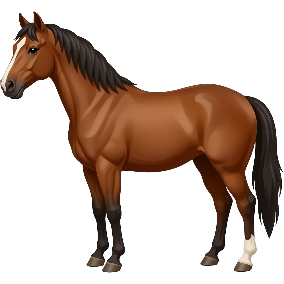 Brown horse emoji
