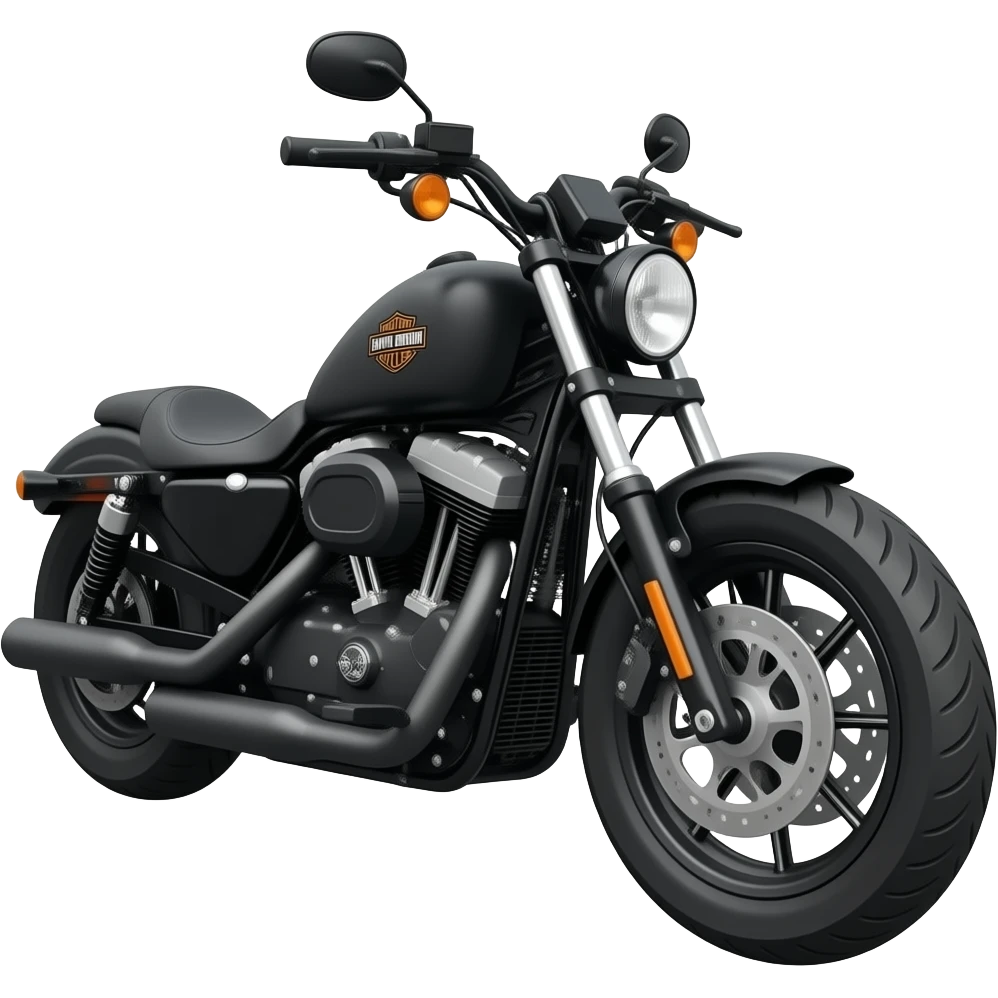 Give me an emoji with black Harley Davidson bobber emoji