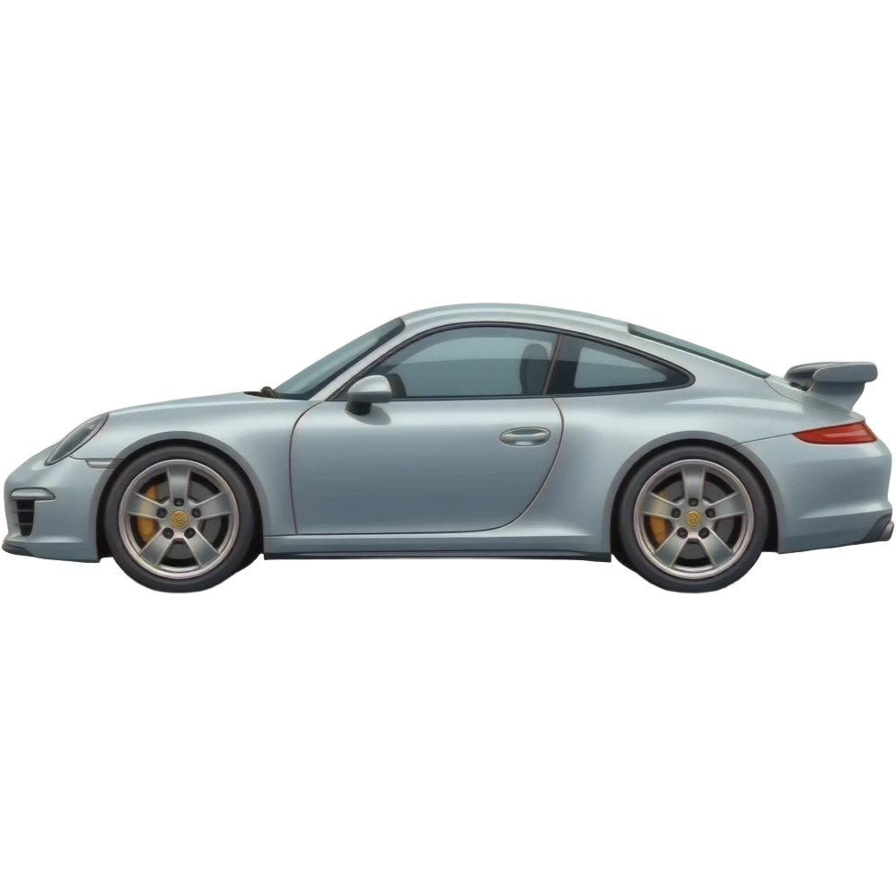 Porsche sideways, about to accelerate. emoji