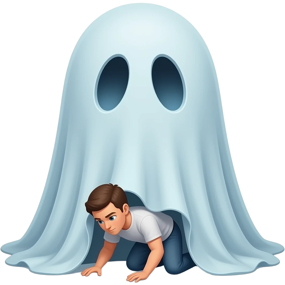 یک ایموجی درباره چالش بریم زیرش گوست متیک کالاف باشد درست کن emoji