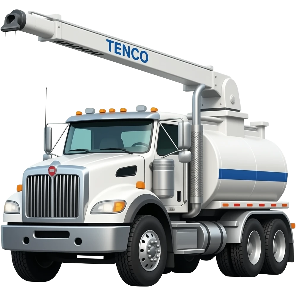 white water tanker western star with frontal TENCO watering arm emoji