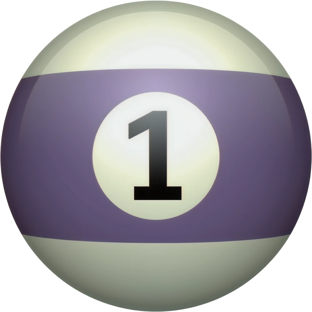 🎱1 pool ball emoji