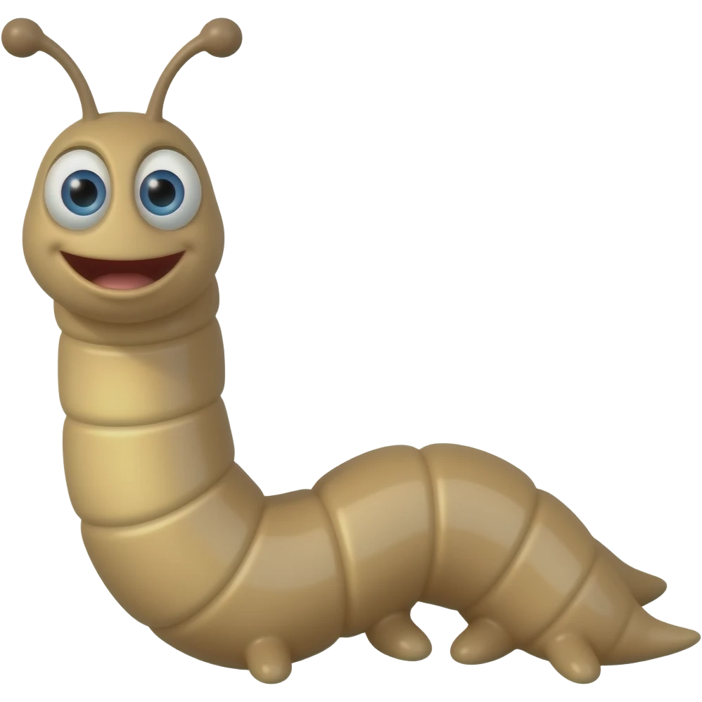 worm emoji