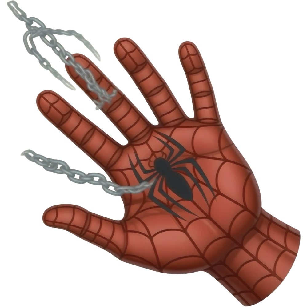 spiderman hand emoji