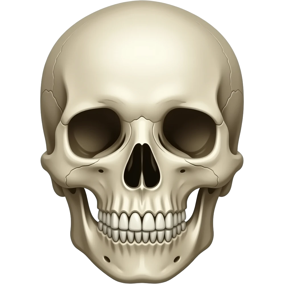 Skull face emoji