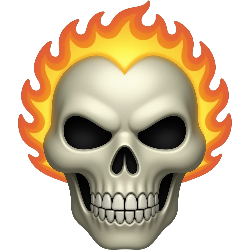 ghost rider FACE emoji