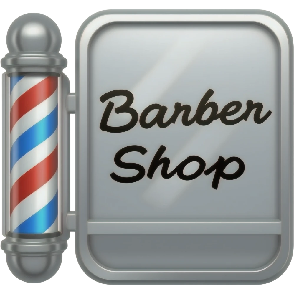barber shop sign emoji