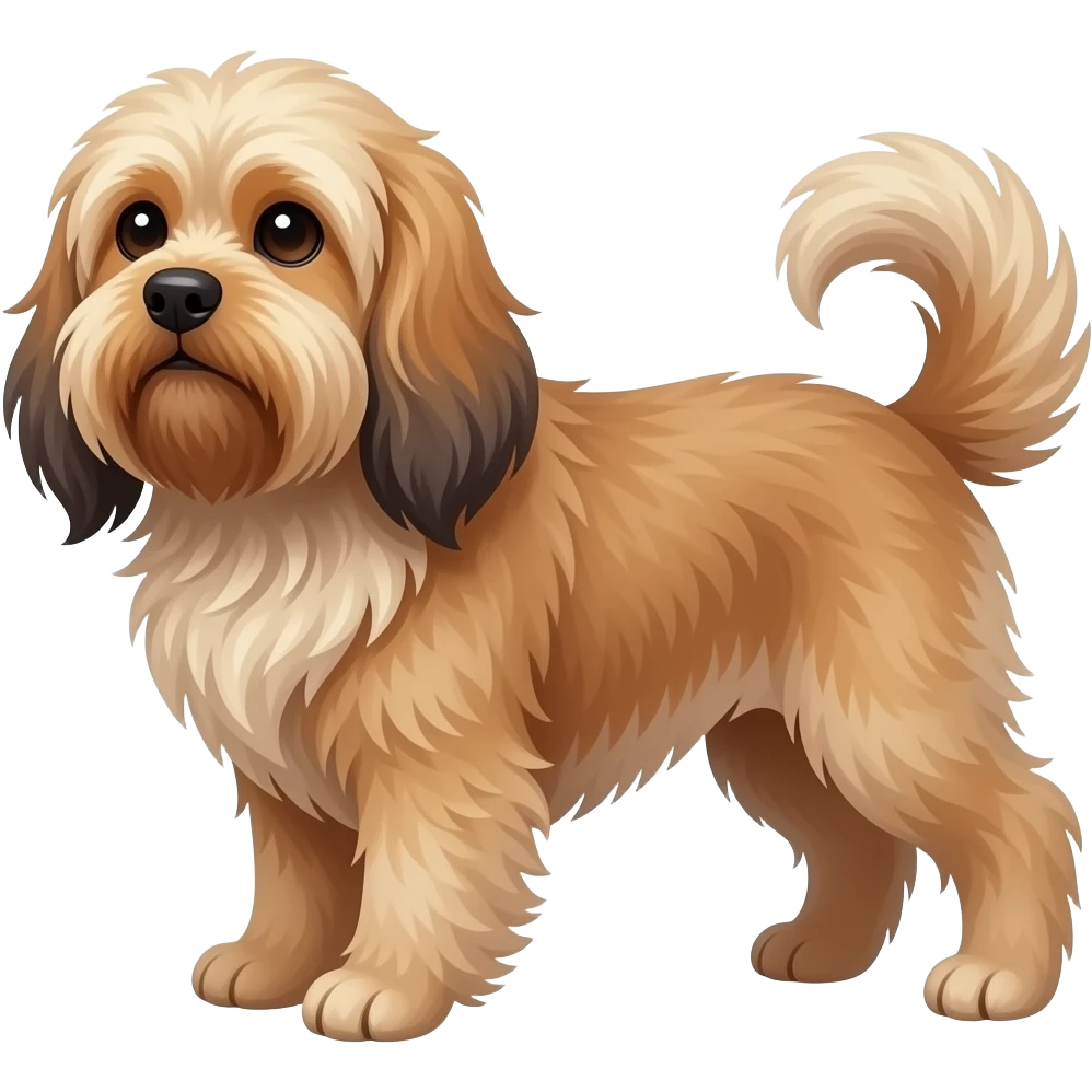 long-haired griffon dog emoji