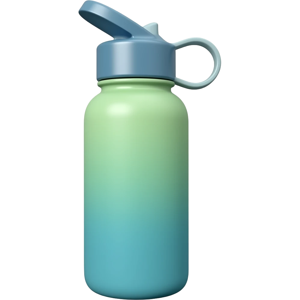 nalgene with handle, cute light green + blue, no sip lid, flat lid, less wide no sip lid! emoji