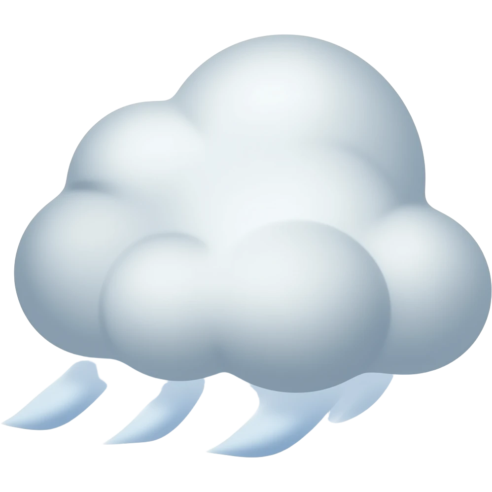 cloud blowing wind emoji