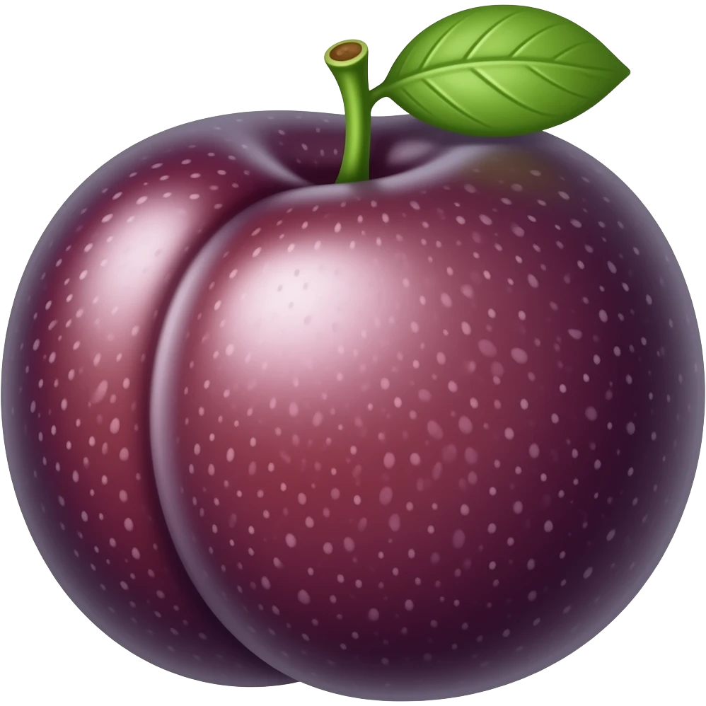 Plum emoji