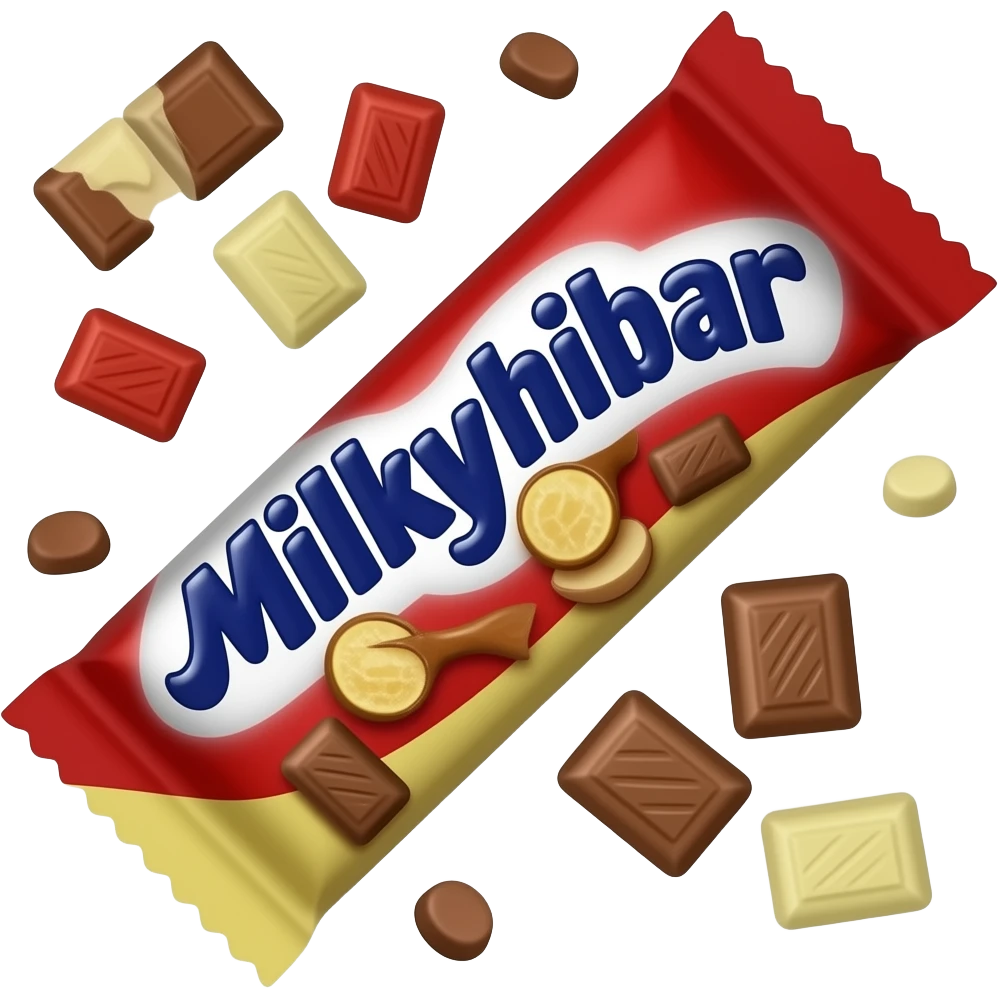 I need a milkybar emoji actual milkybar chocolate emoji emoji