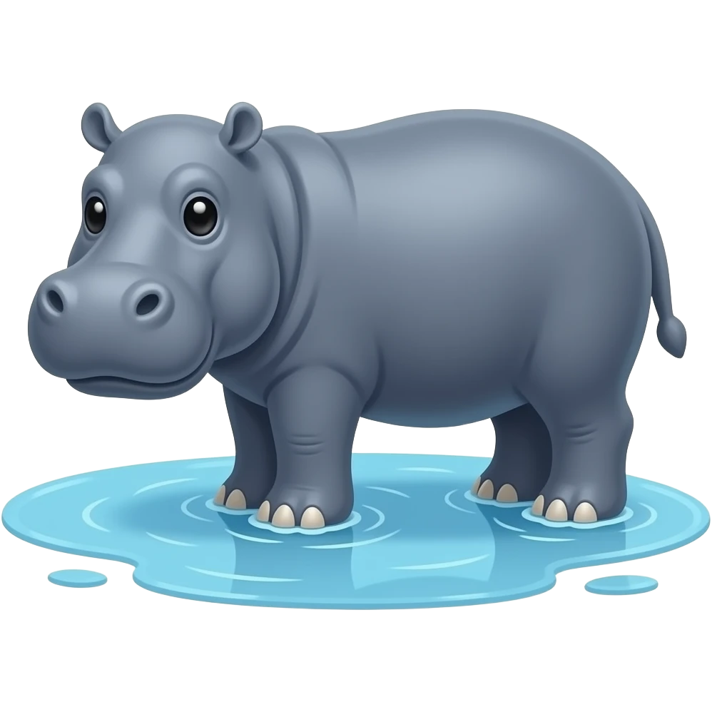 BLUE HIPPO emoji