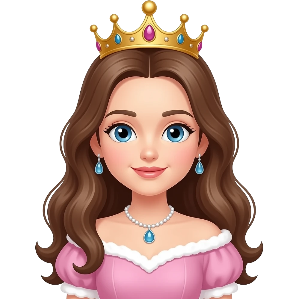 A romantic queen emoji
