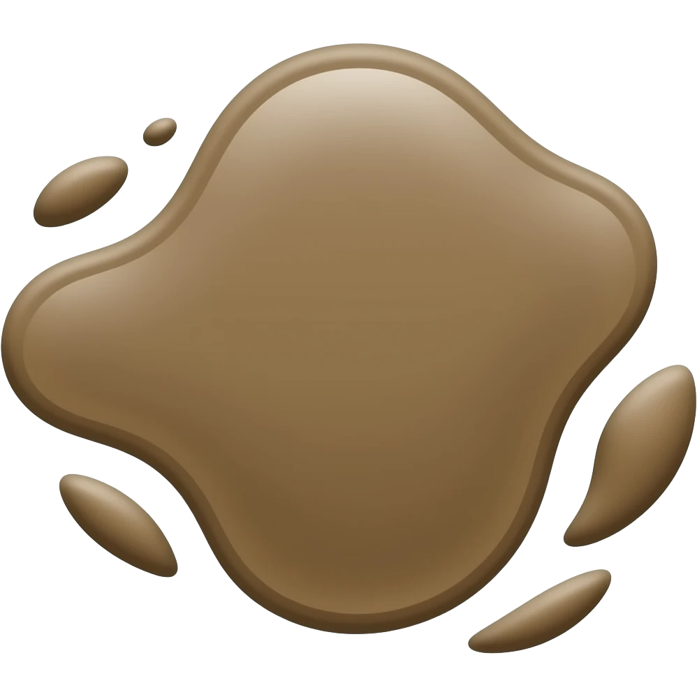 Mud emoji