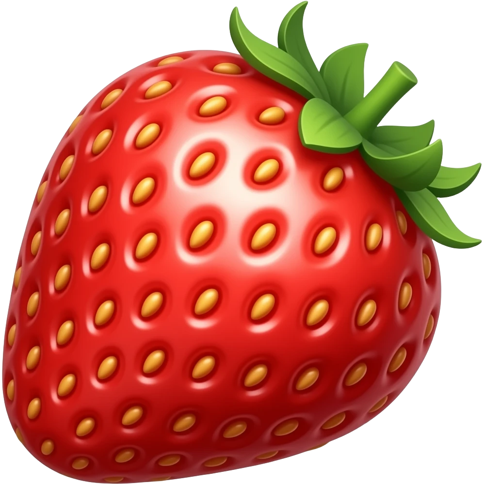 Strawberry without stem emoji