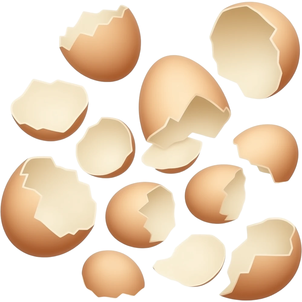 scattered eggshells emoji