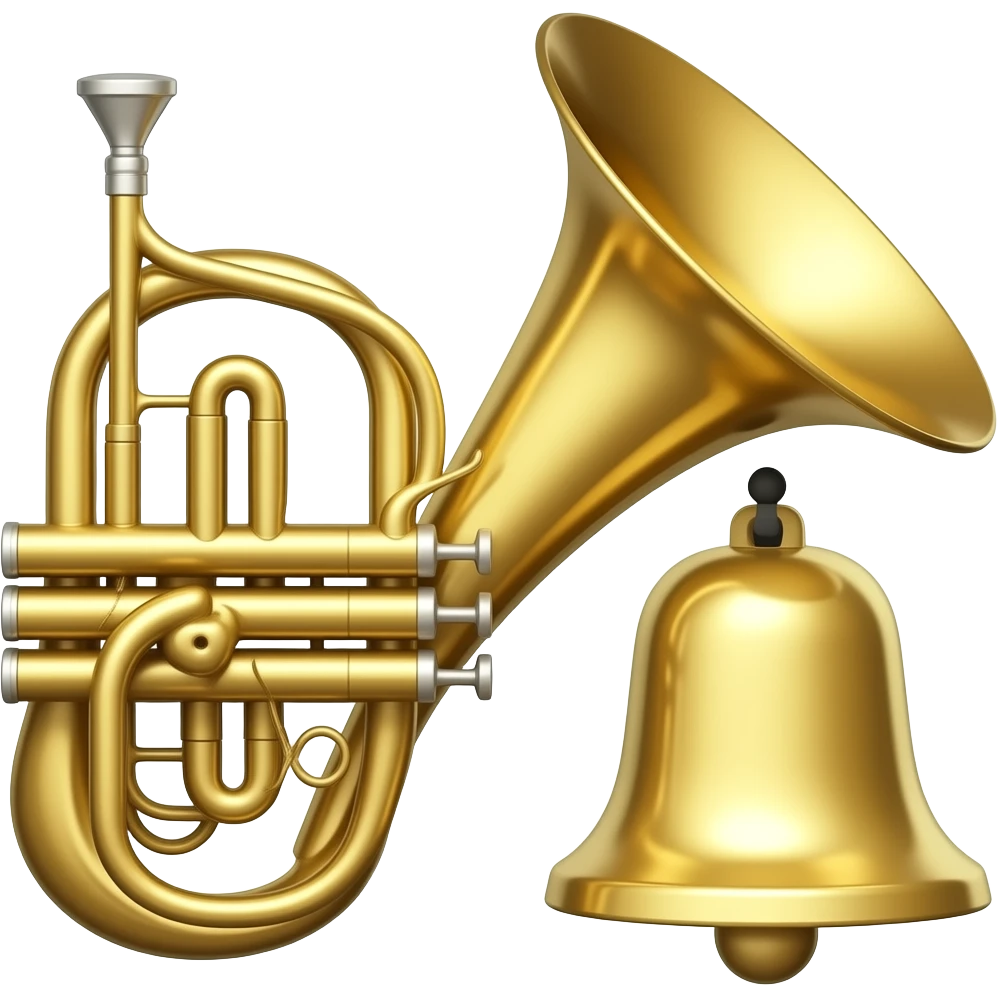 Sousafone and bell emoji