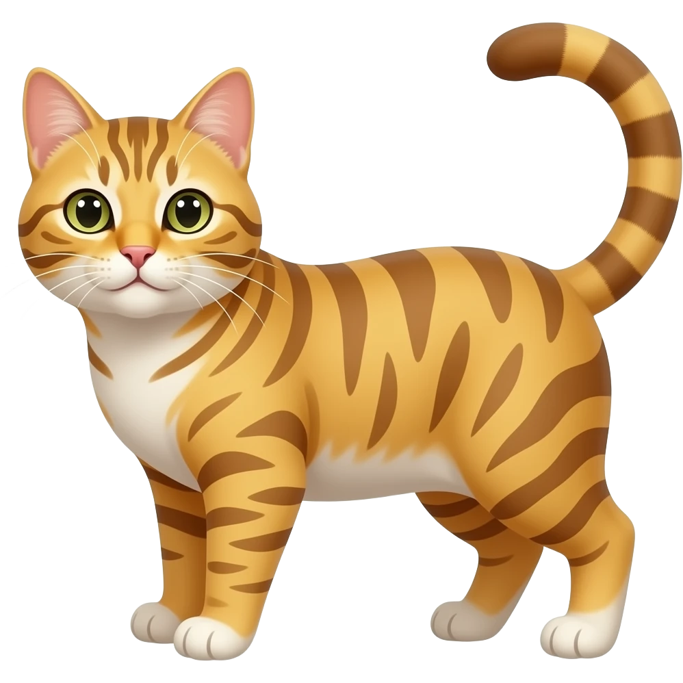 Yellow Tabby Cat emoji